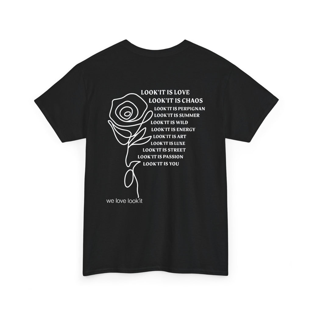 T-shirt unisexe We Love Look'It - Noir, Blanc, Bleu marine