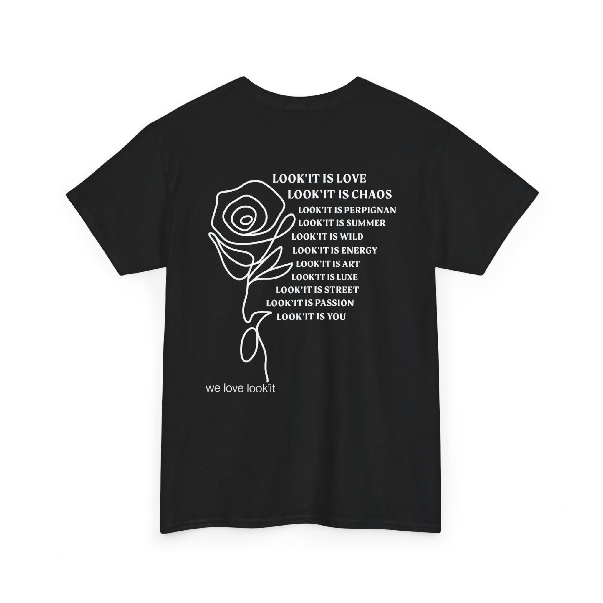 T-shirt unisexe We Love Look'It - Noir, Blanc, Bleu marine