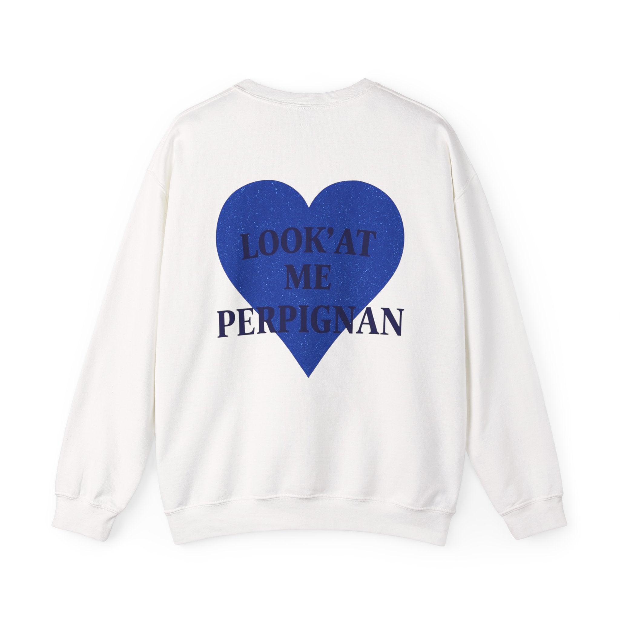 Pull unisexe Look'At me Perpignan paillettes Bleu