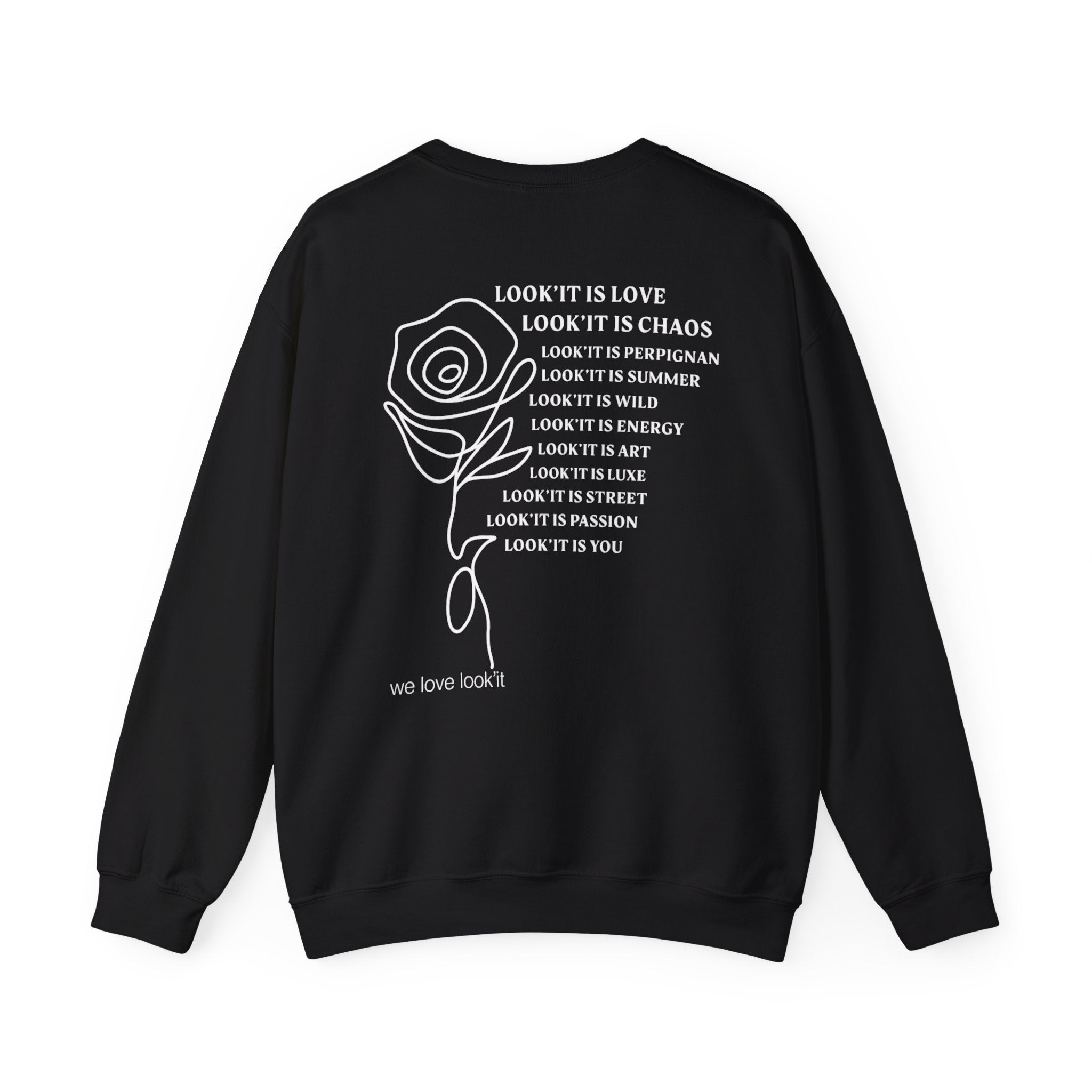 Pull Unisex We love Look'It - Black, Navy, White,