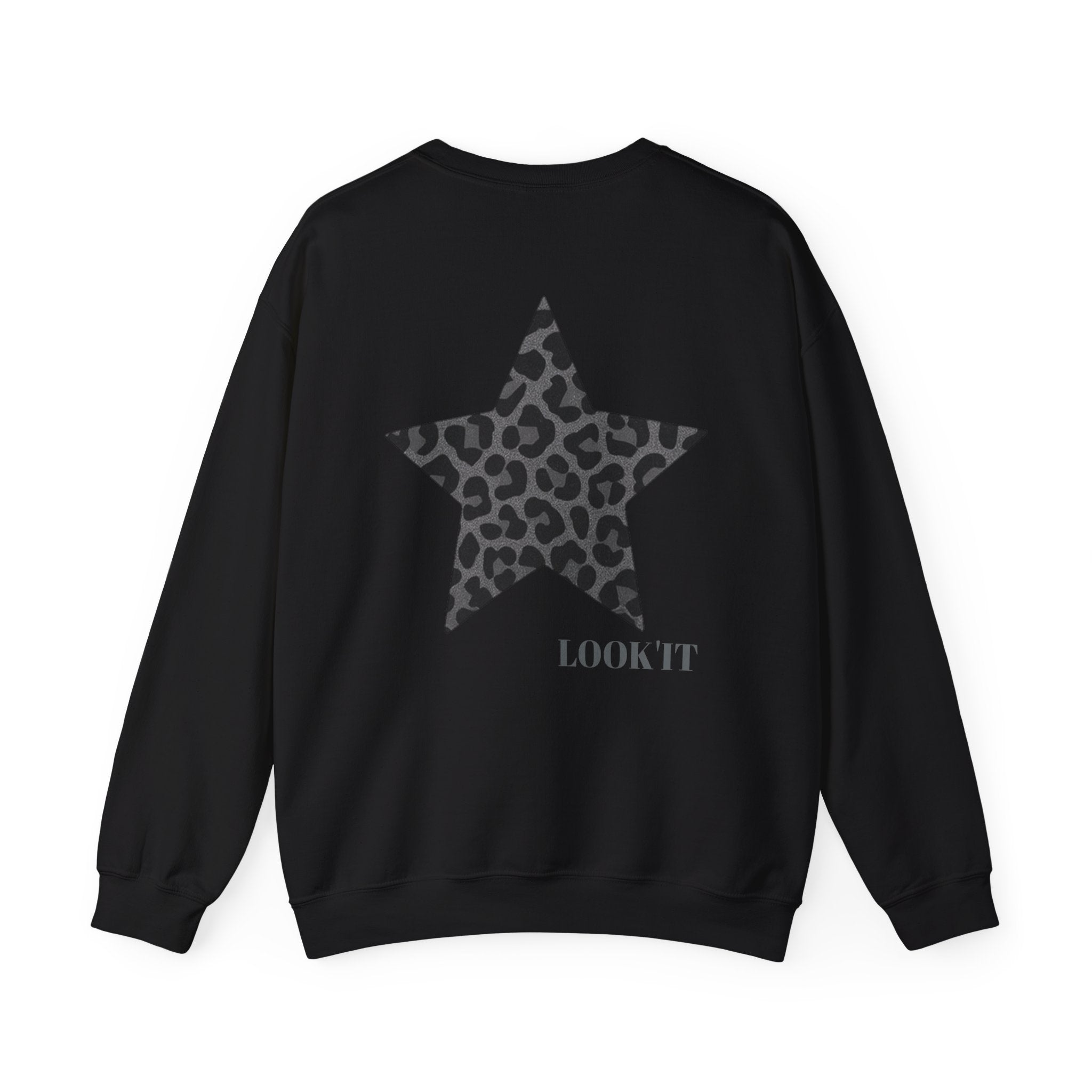 Étoile léopard Pull ( blanc / noir )